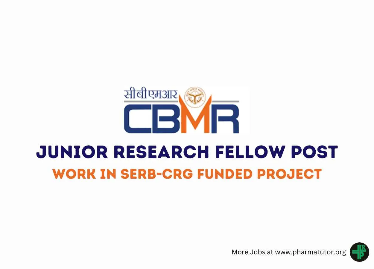 Vacancy for Junior Research Fellow to work in SERB-CRG funded project at CBMR