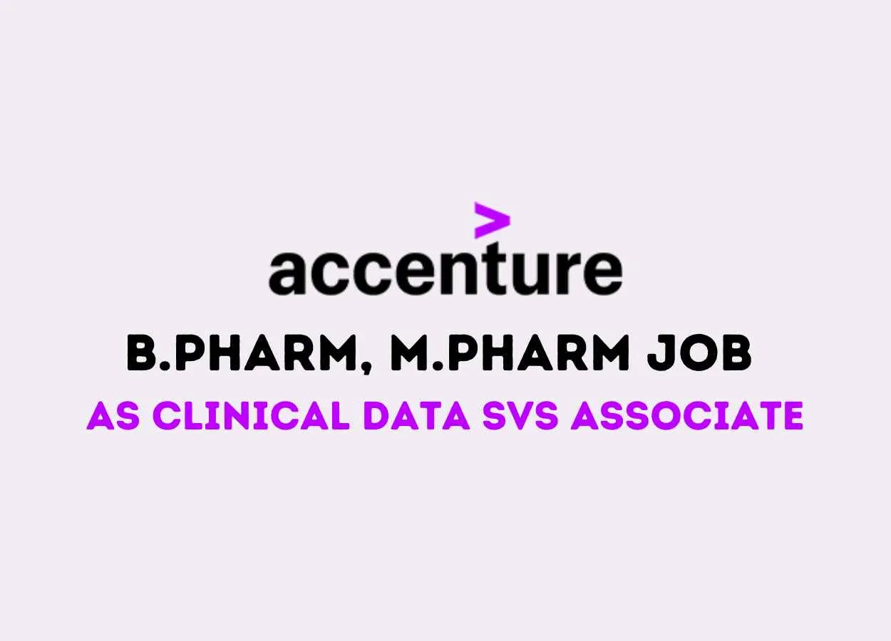 Work as Clinical Data Svs Associate at Accenture