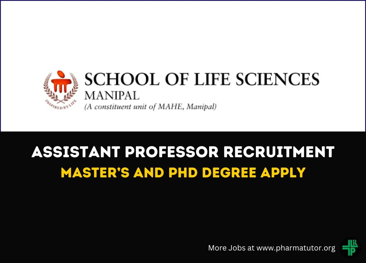 Applications are invited for Faculty Positions at Manipal School of Life Sciences