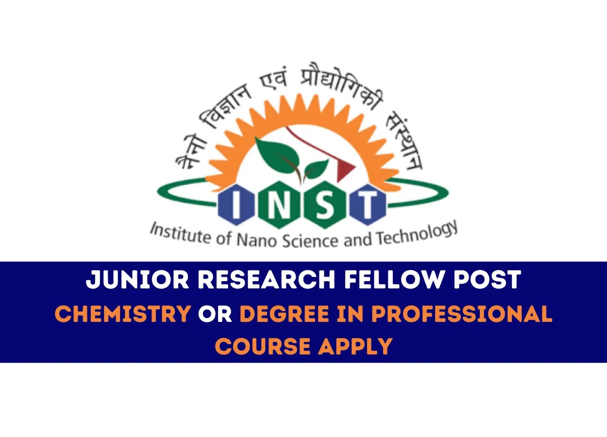 Applications are invited for post of Junior Research Fellow at Institute of Nano Science and Technology