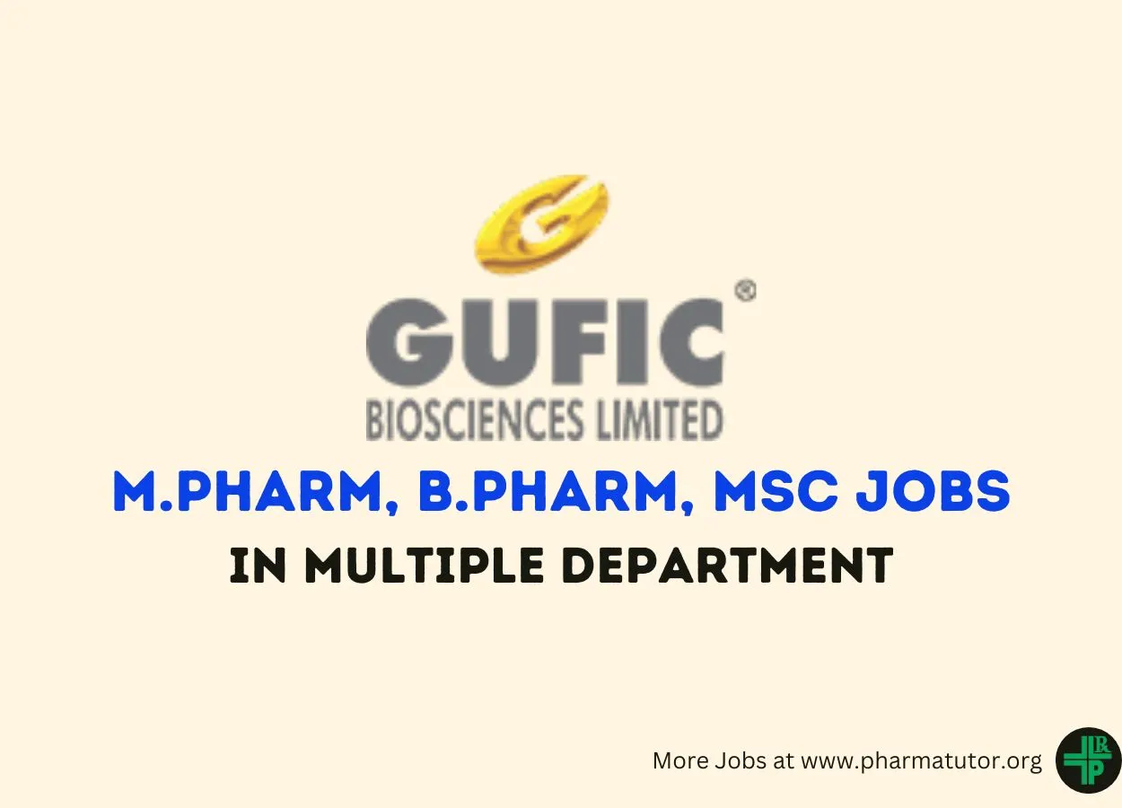 Interview for M.Pharm, B.Pharm, MSc at Gufic Group