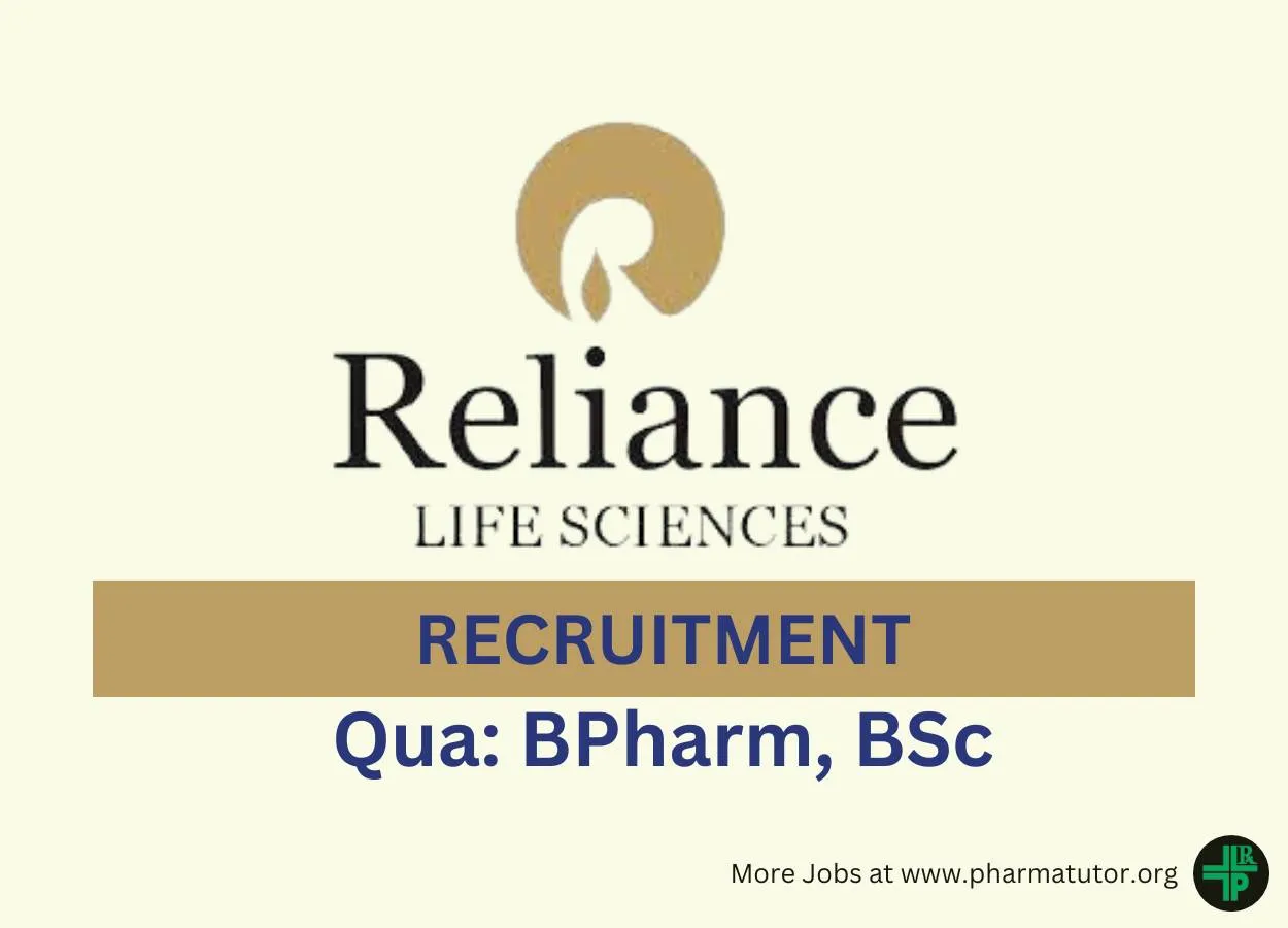 Job for Deputy Manager-PPIC at Reliance Life sciences