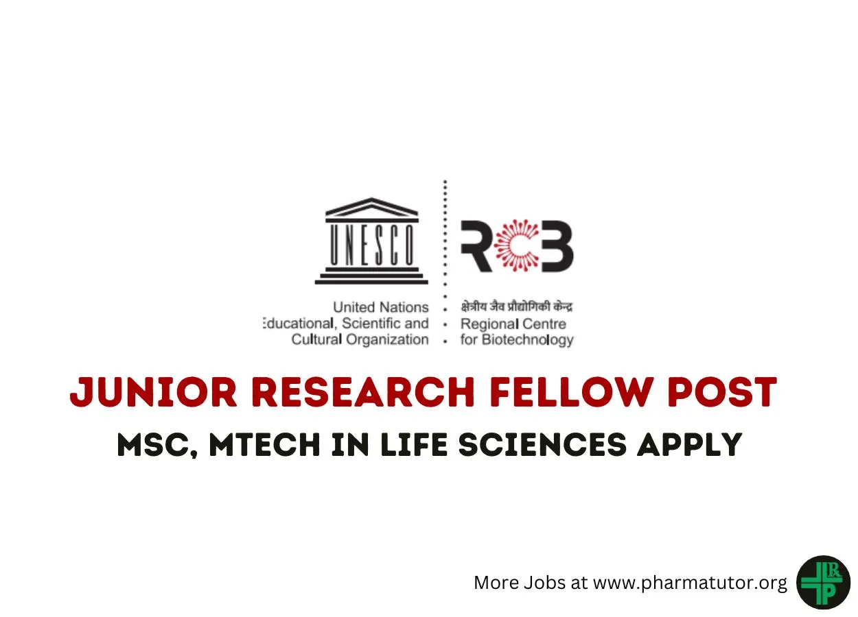 Job for Junior Research Fellow at Regional Centre for Biotechnology
