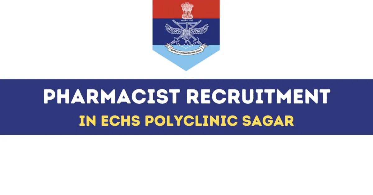 Job for Pharmacist in ECHS Polyclinic Sagar