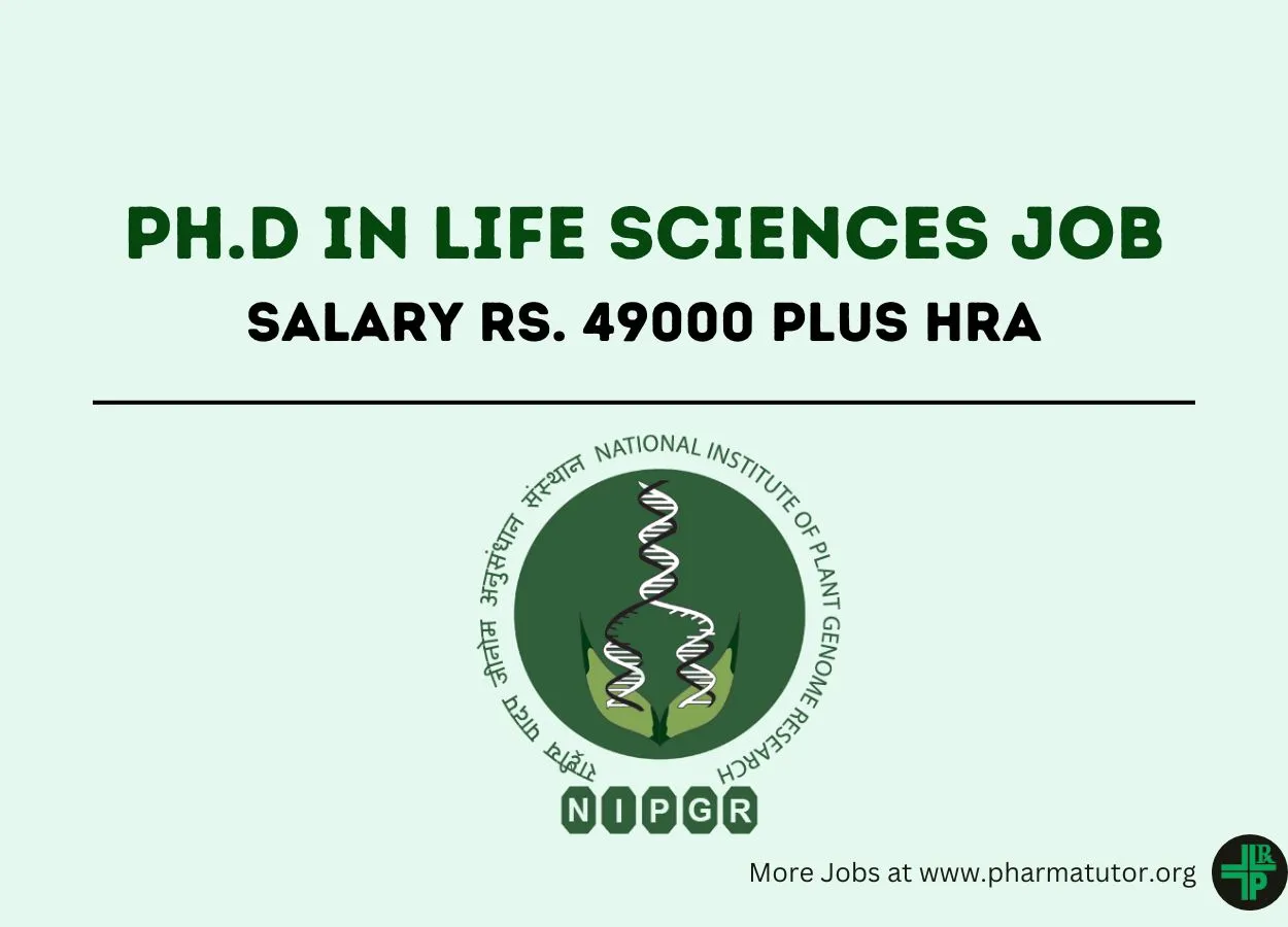 Job for Ph.D in Life Sciences at NIPGR