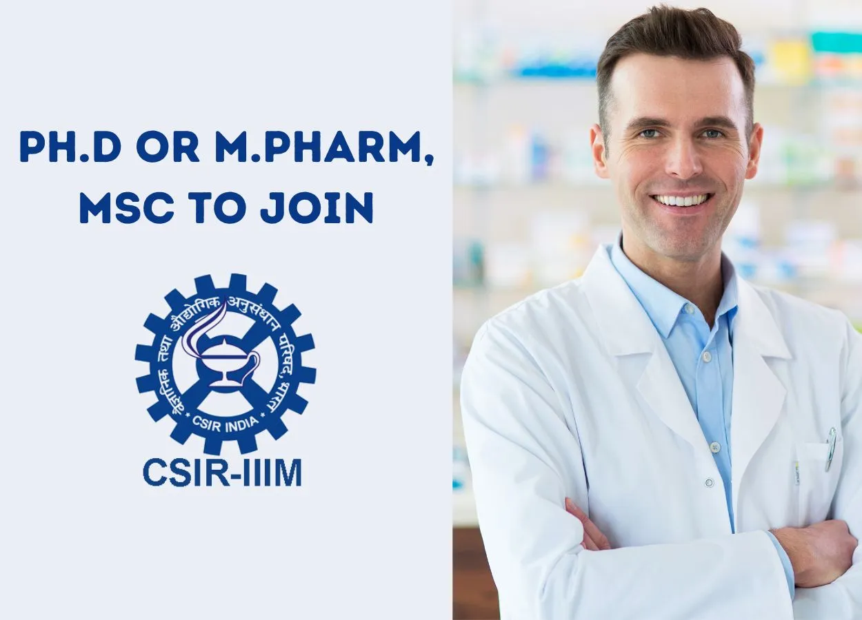 Opportunity for Ph.D or M.Pharm, MSc to Join Indian Institute of Integrative Medicine