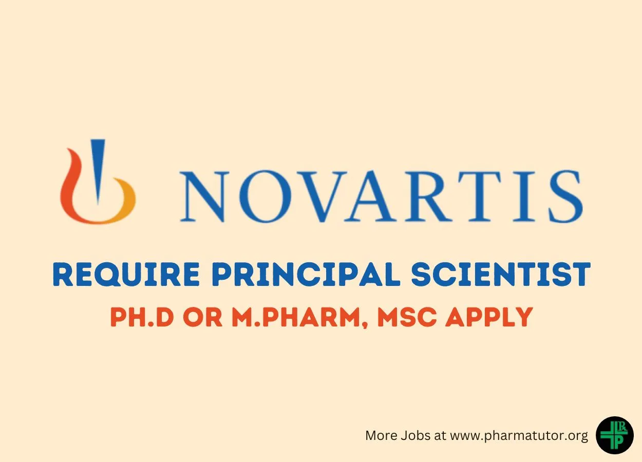 Require Principal Scientist at Novartis