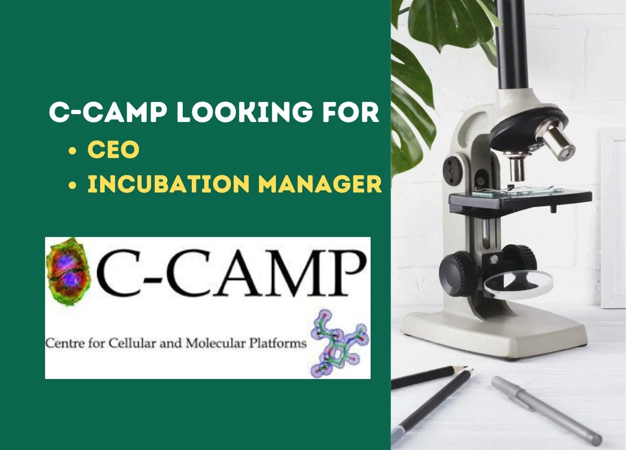 Centre for Cellular and Molecular Platforms looking for CEO, Incubation Manager