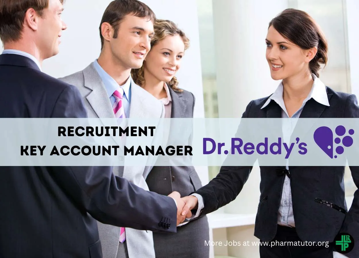 Dr. Reddys Lab inviting applications for Key Account Manager