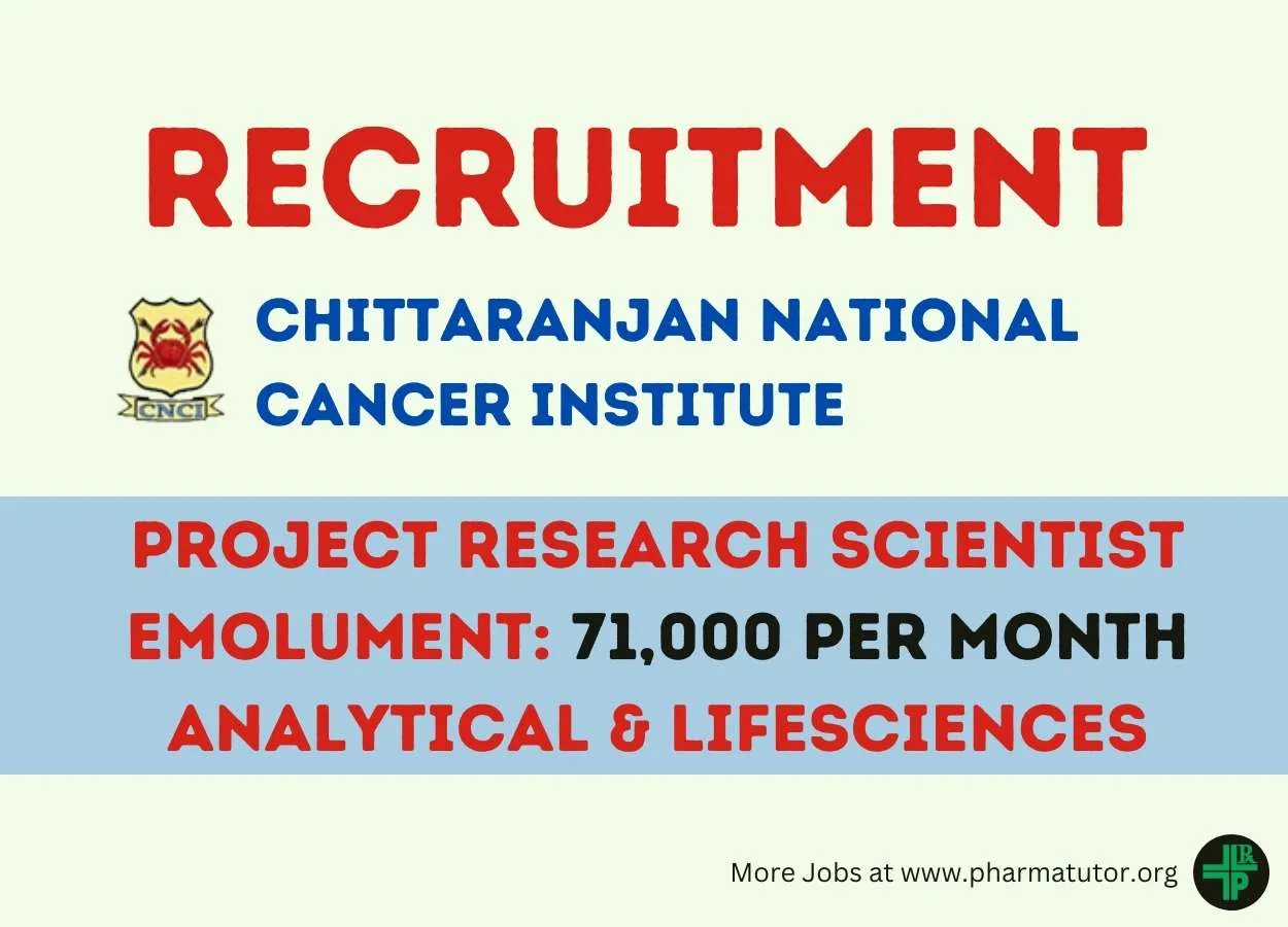 Hiring Project Research Scientist for development of lectin nanobiosensor at CNCI - 2 posts