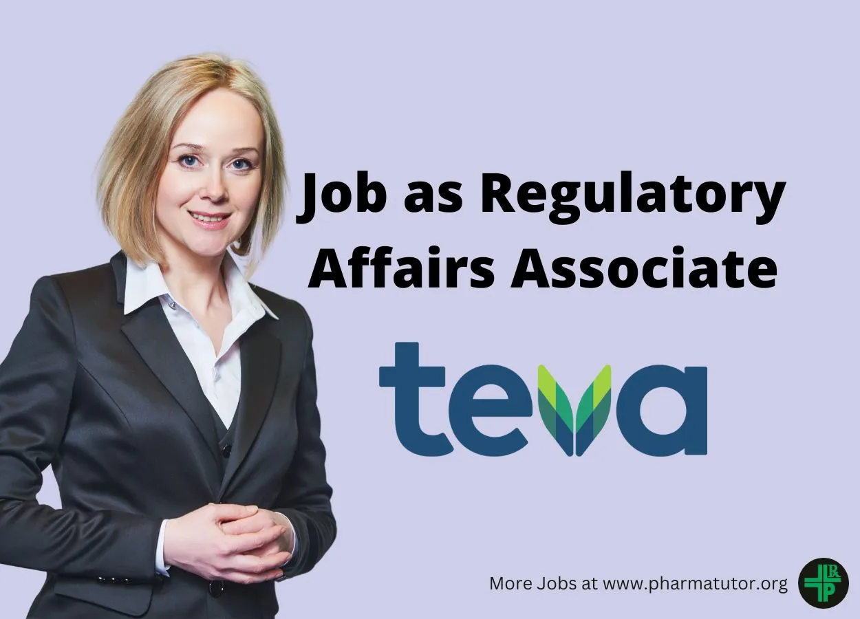 Job as Regulatory Affairs Associate at Teva