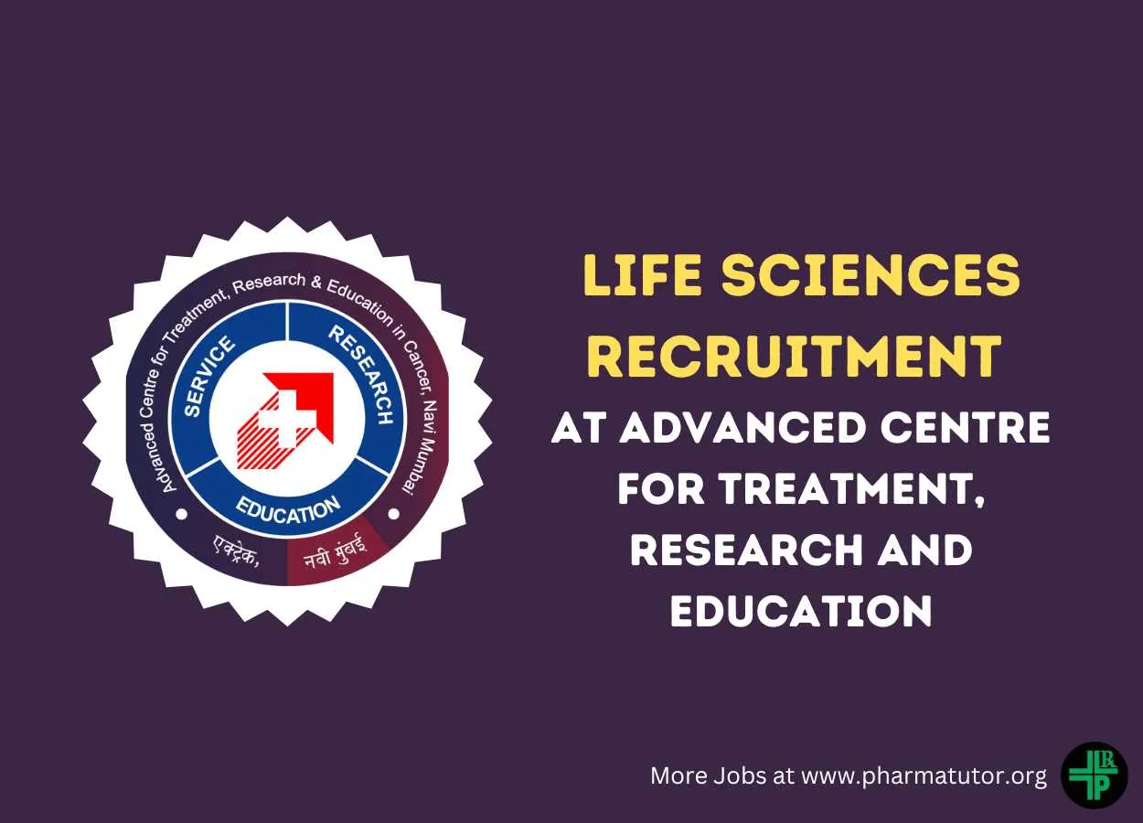 Life Sciences Recruitment at ACTREC