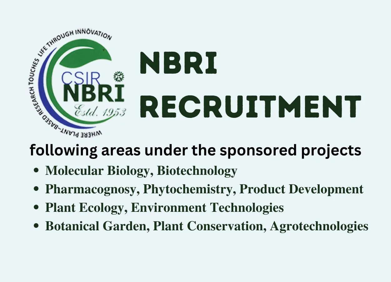 Multiple Job openings at National Botanical Research Institute