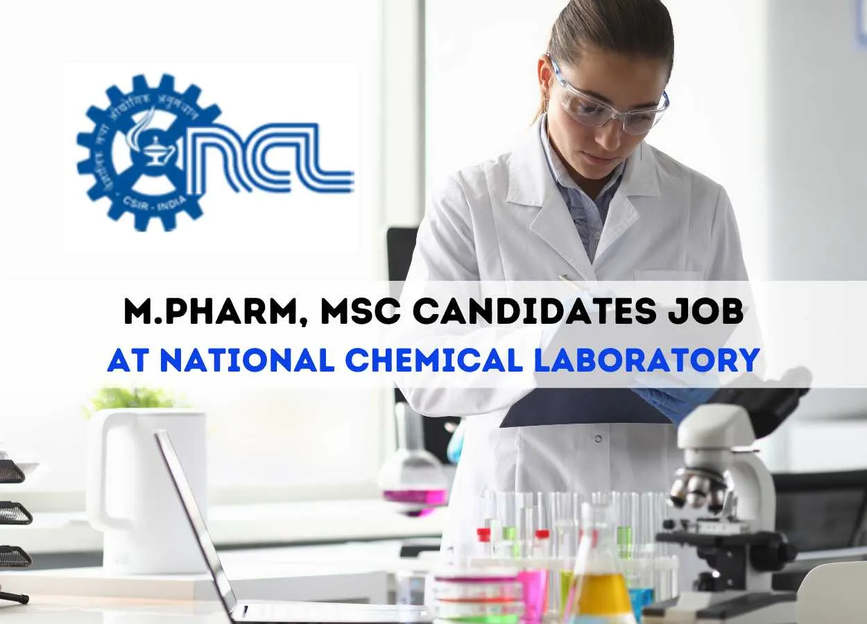 National Chemical Laboratory looking for Project Associate