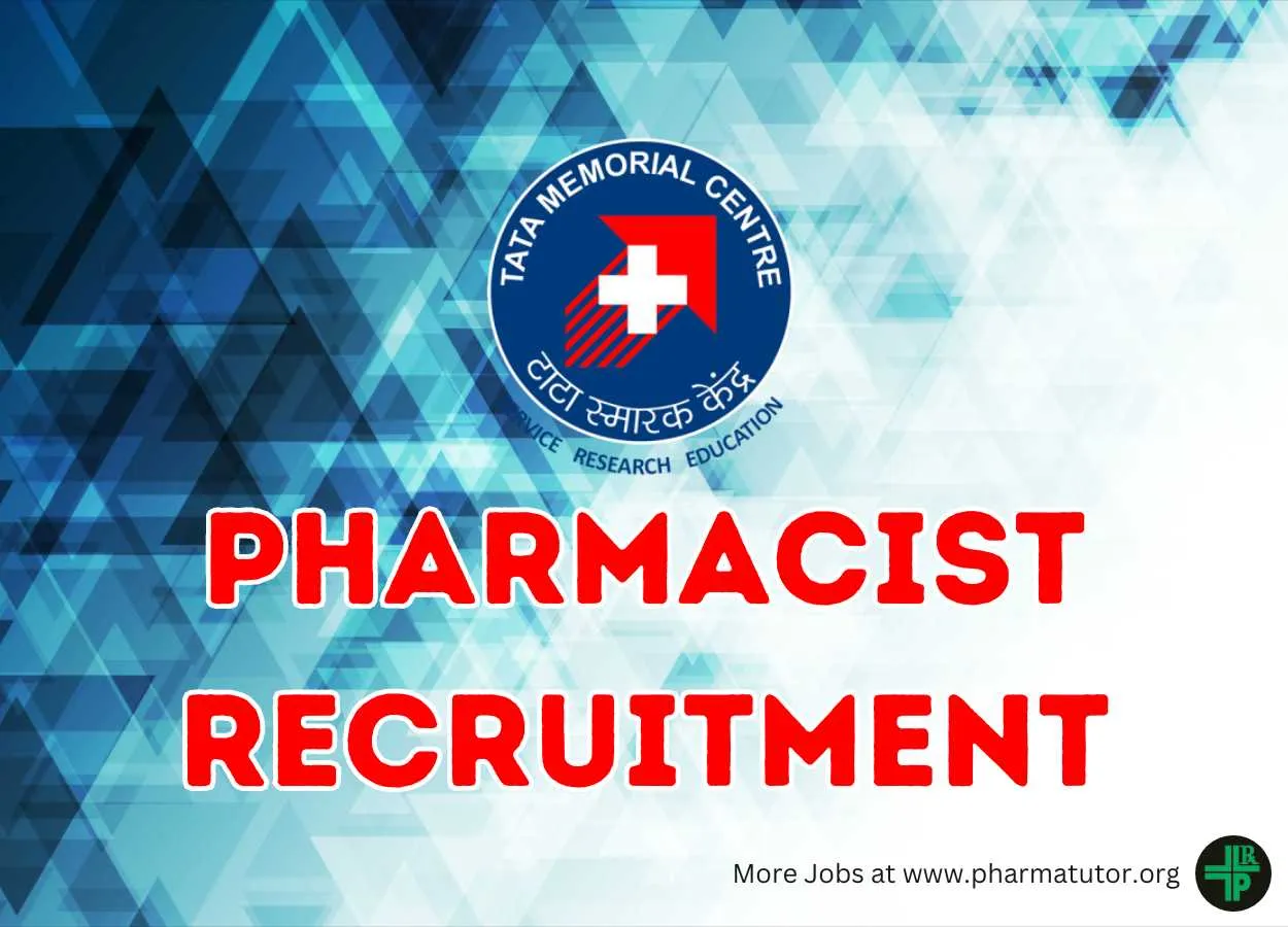 Pharmacist jobs at Tata Memorial Centre - walkin