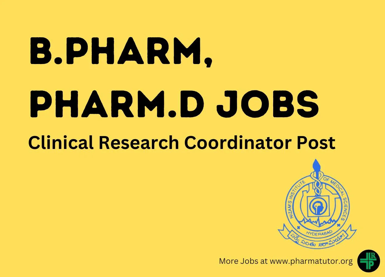 Recruitment of Clinical Research Coordinator at Nizam's Institute of Medical Sciences