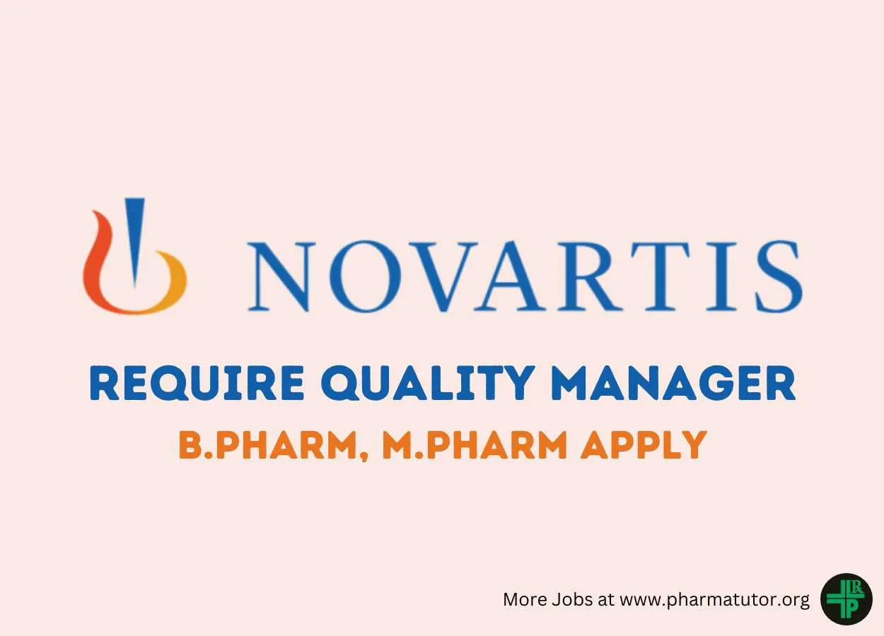 Require Quality Manager at Novartis