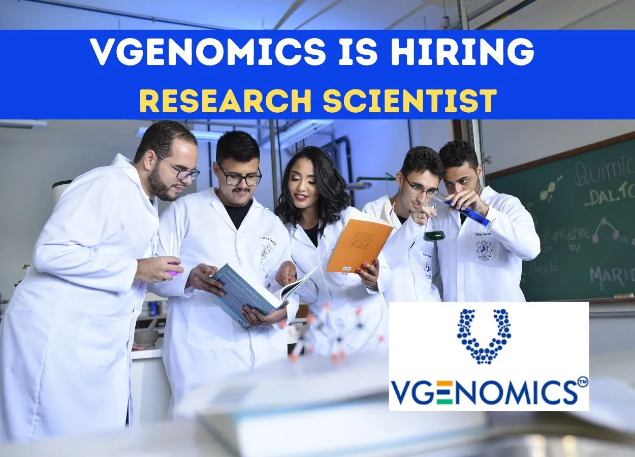 Vgenomics is Hiring Research Scientist