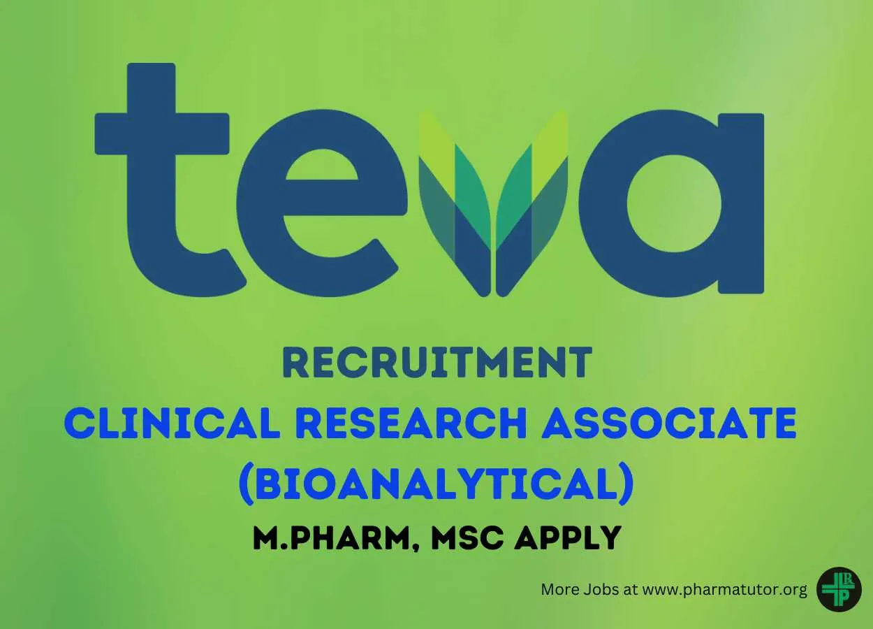 Walk in for Clinical Research Associate at Teva