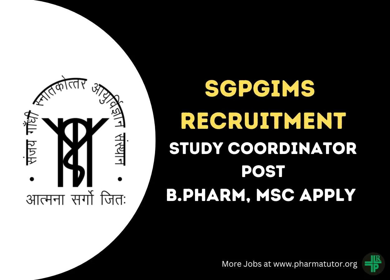 Application for post of Study Coordinator at SGPGIMS