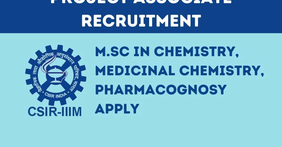 Apply Online for Project Associate at IIIM