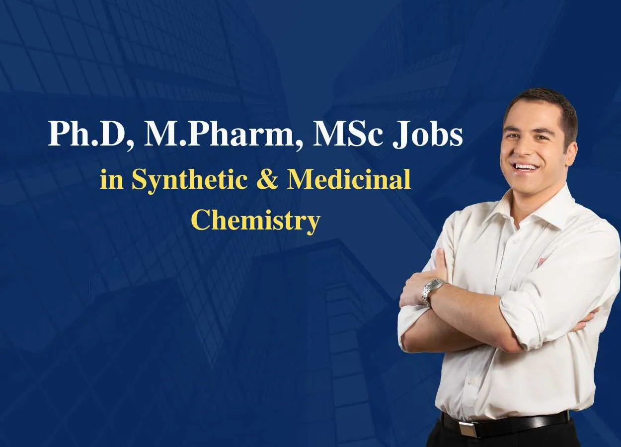 Job for Ph.D, M.Pharm, MSc in Synthetic & Medicinal Chemistry at Syngene