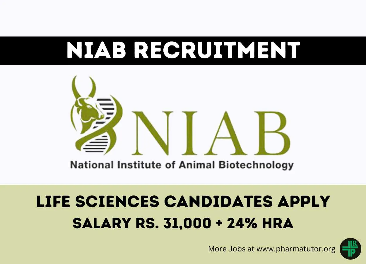 National Institute of Animal Biotechnology looking for Life Sciences Candidates