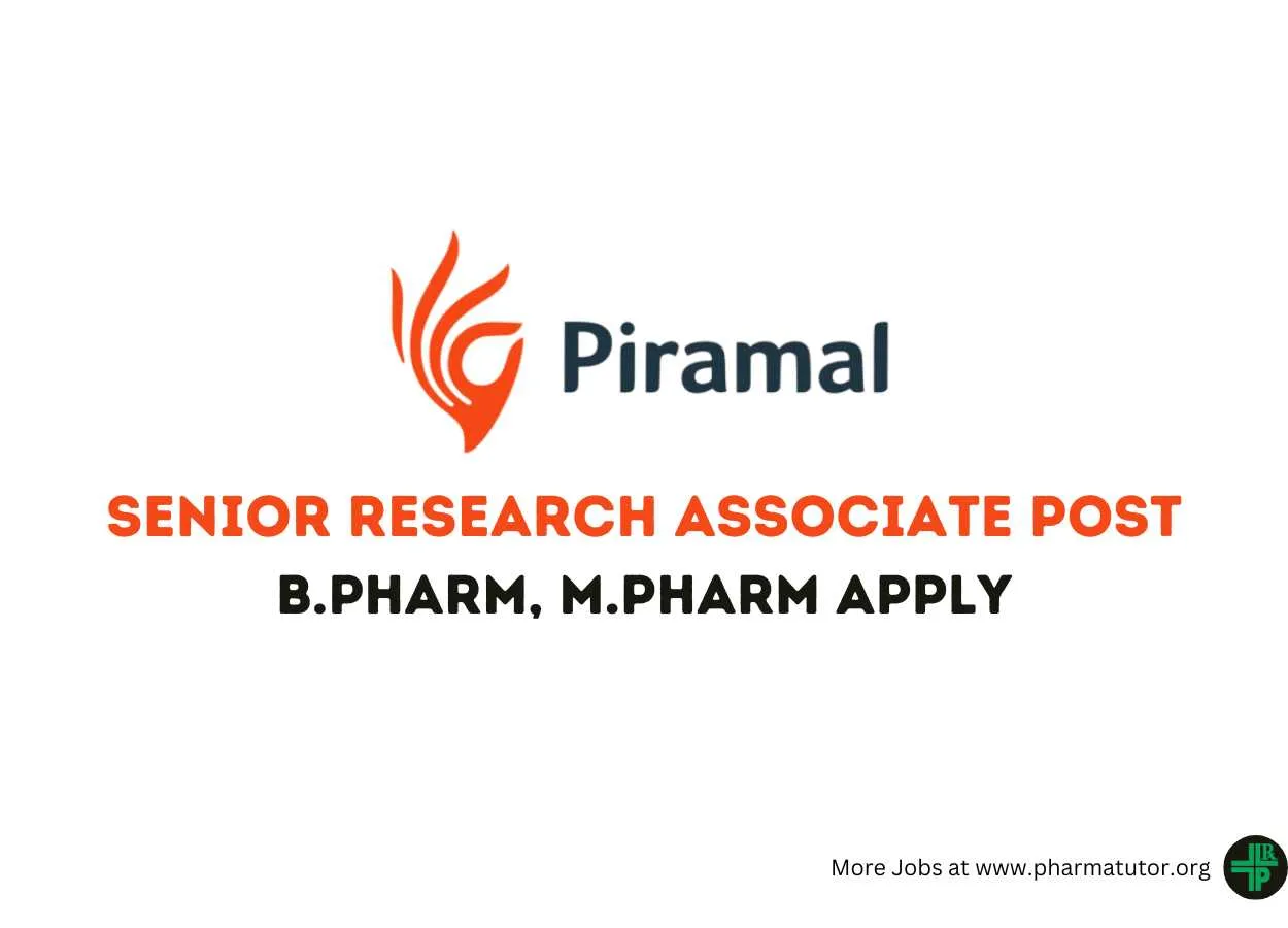 Piramal Group Require Senior Research Associate