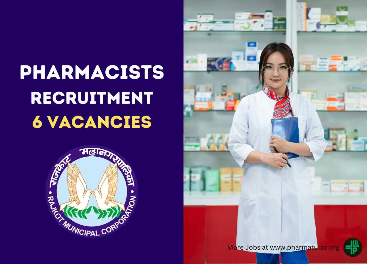 Recruitment for Pharmacists at Rajkot Municipal Corporation