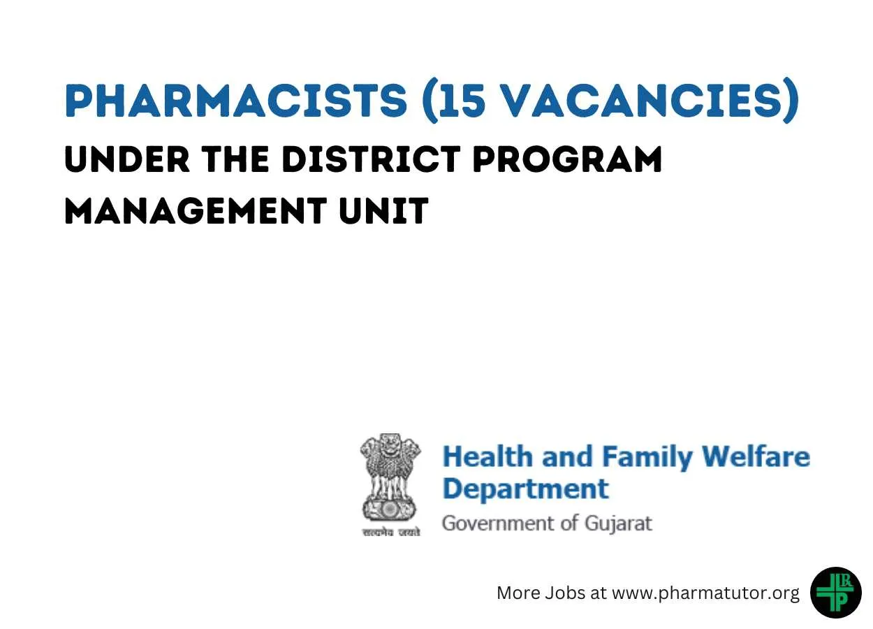 Recruitment for Pharmacists under the District Program Management Unit