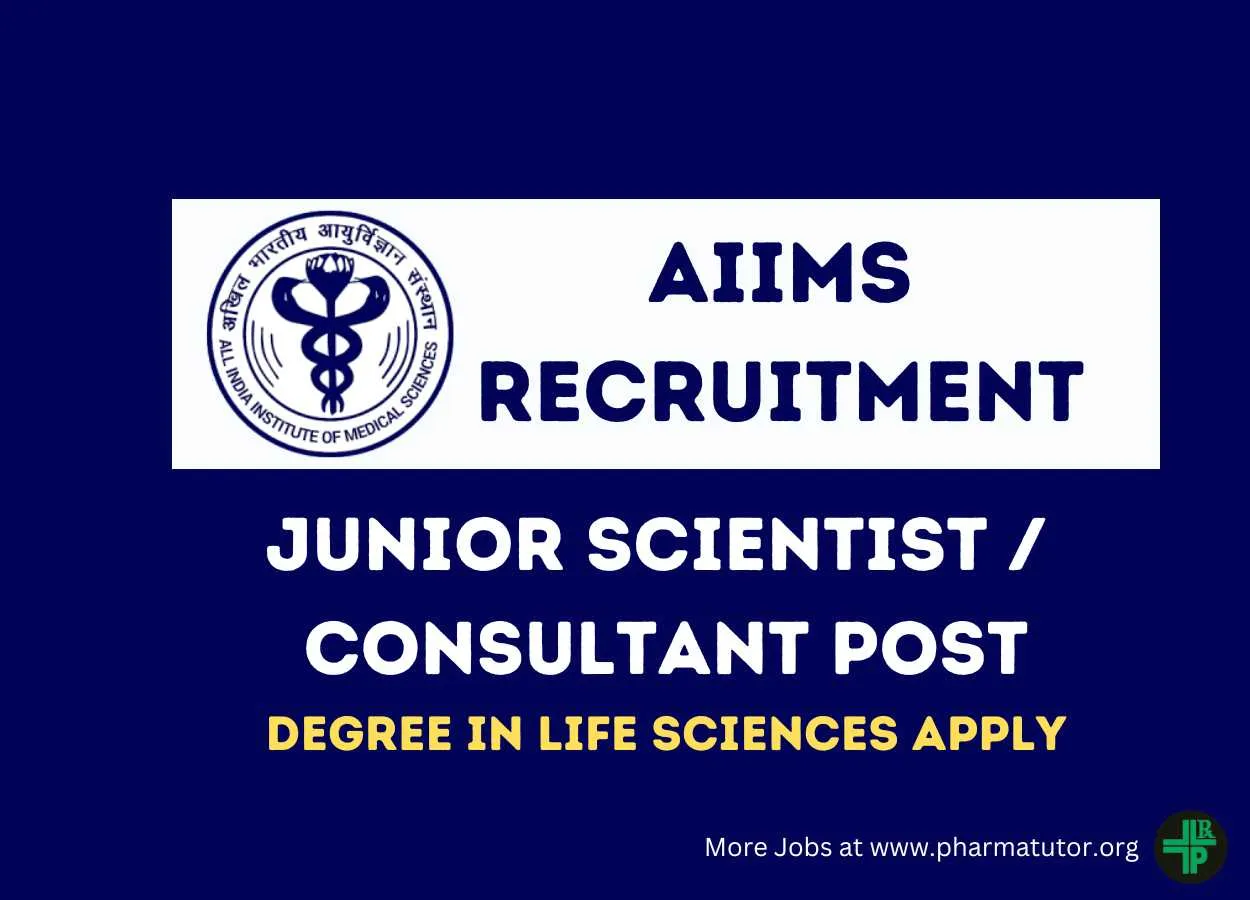  Junior Scientist, Consultant at AIIMS
