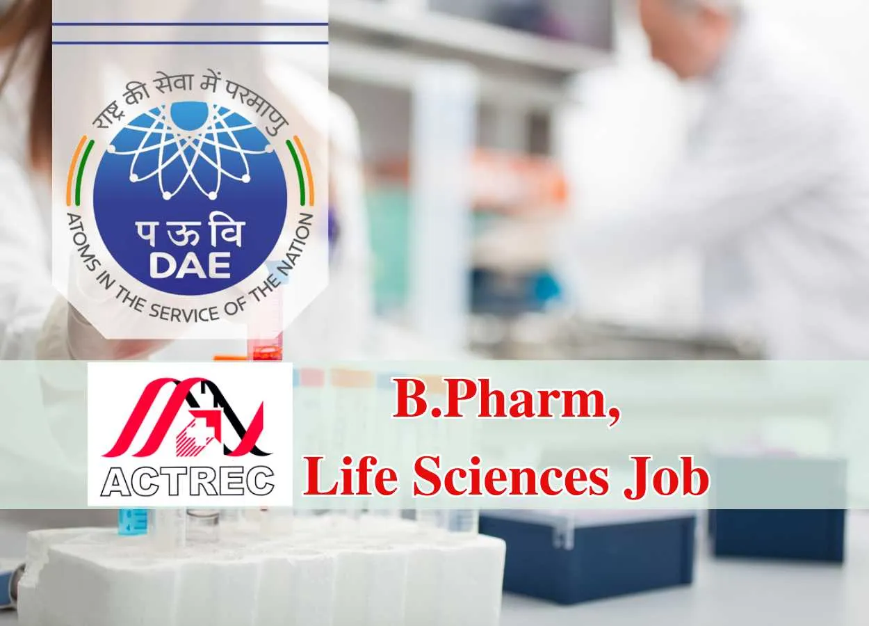 B.Pharm, Life Sciences job at ACTREC, Mumbai