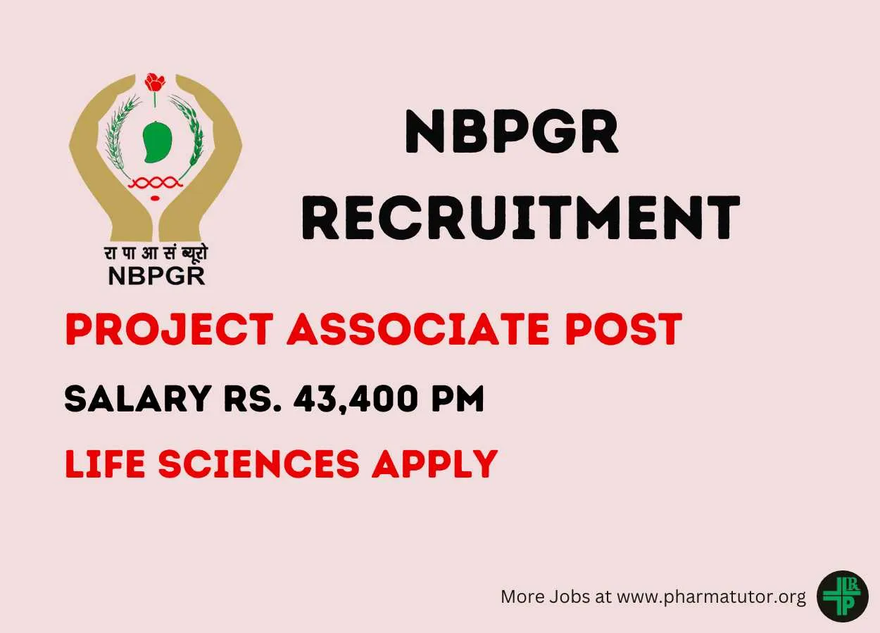 Interview for the post of Project Associate at NBPGR