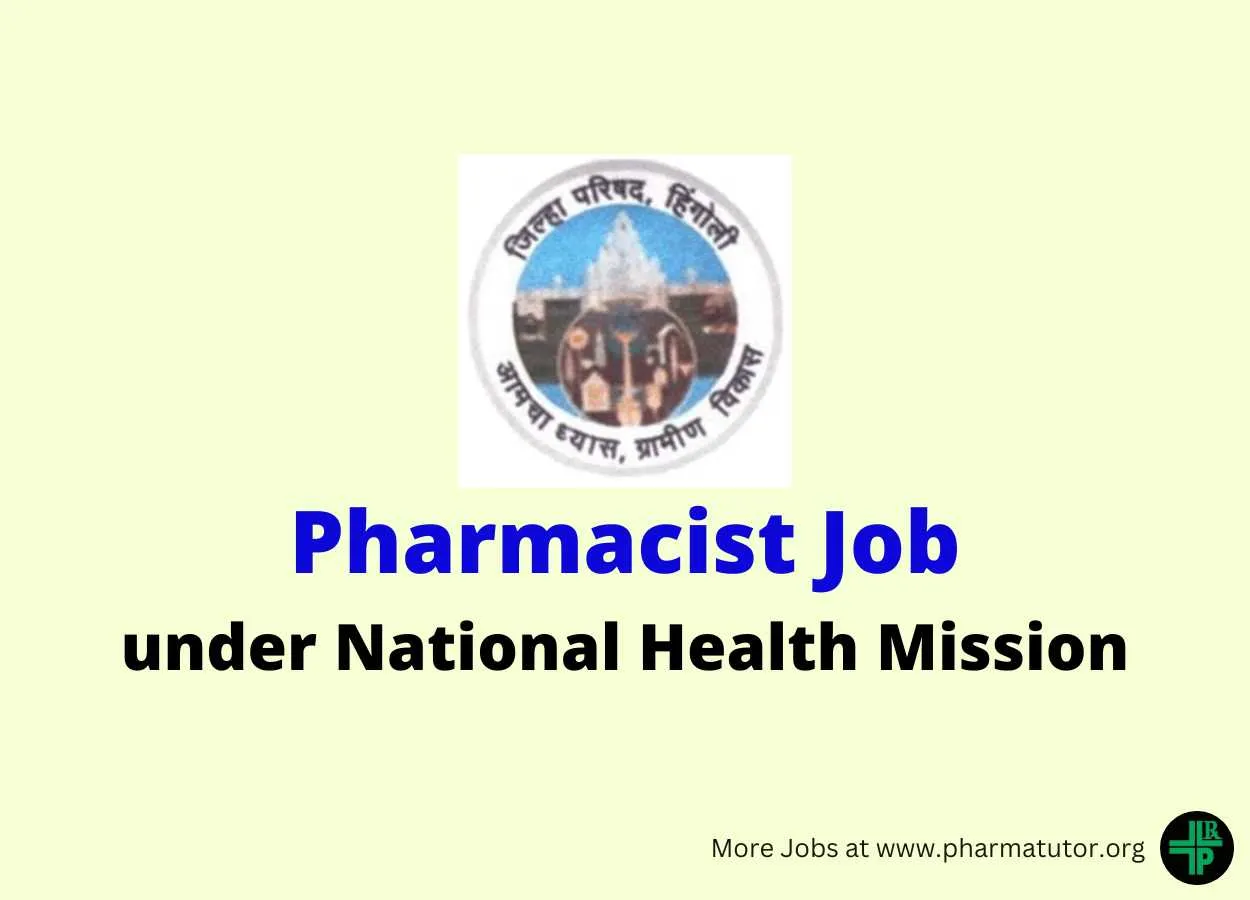 Job for Pharmacist in Zilla Parishad Hingoli