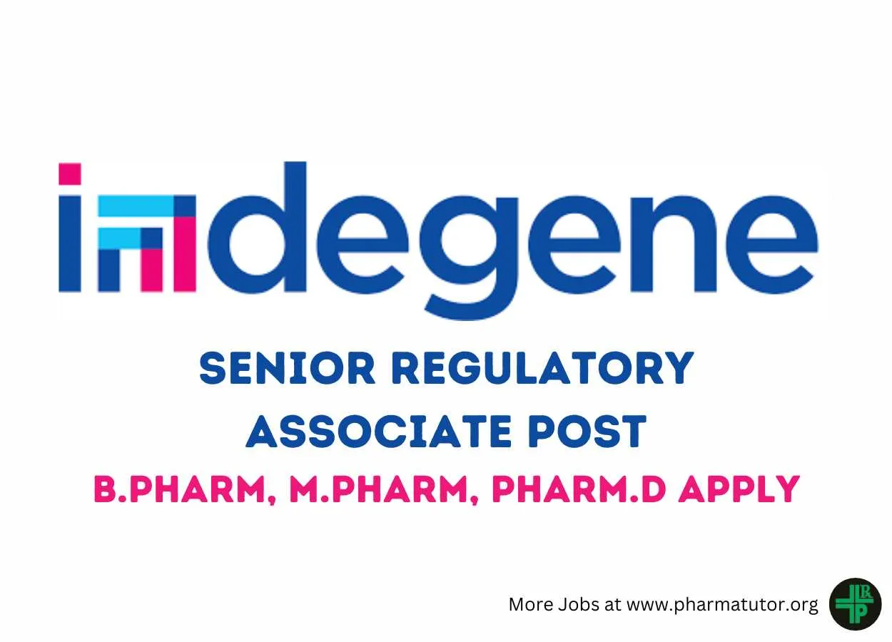 Require Senior Regulatory Associate at Indegene