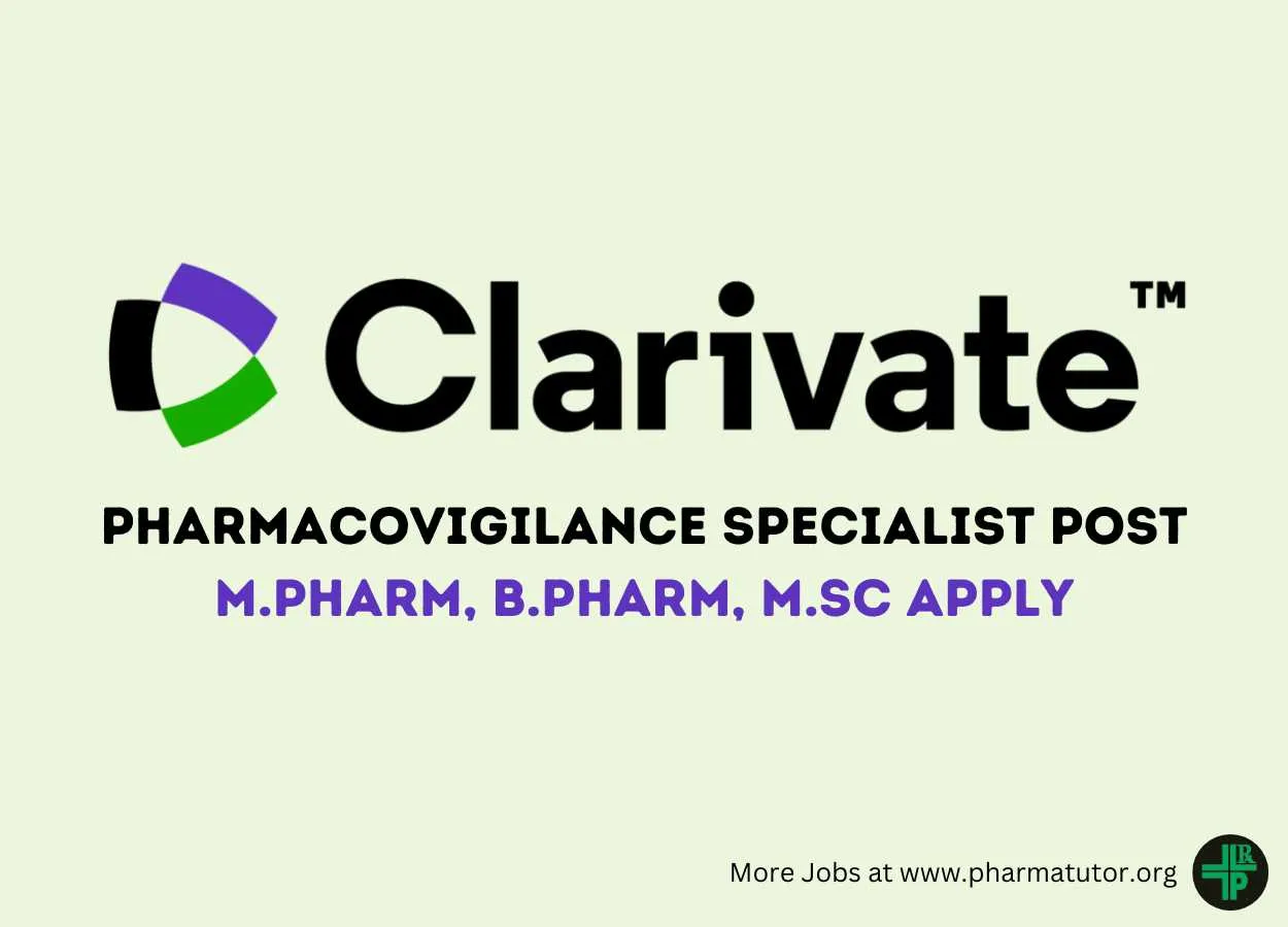 Work as Pharmacovigilance Specialist at Clarivate