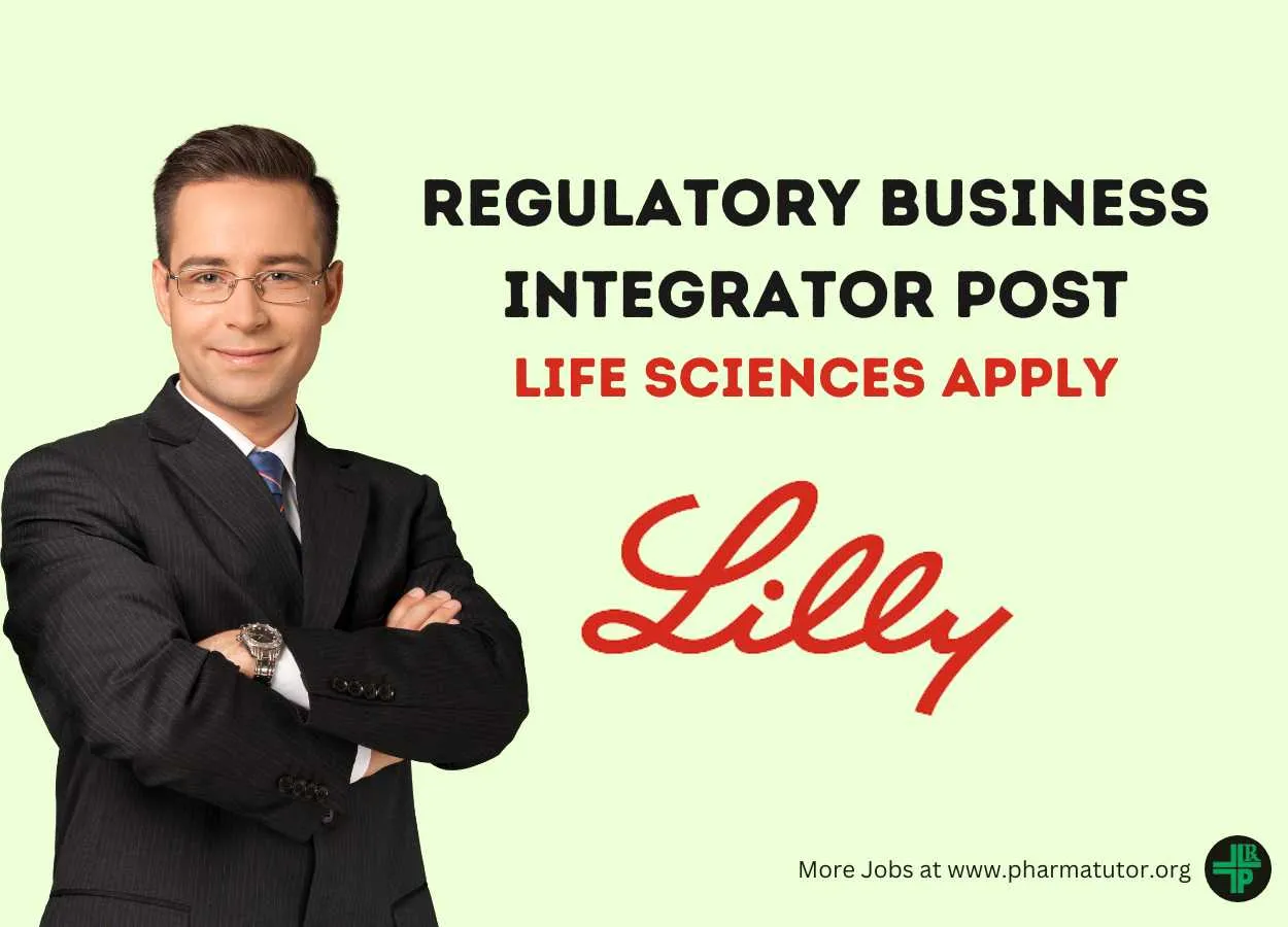 Work as Regulatory Business Integrator at Lilly