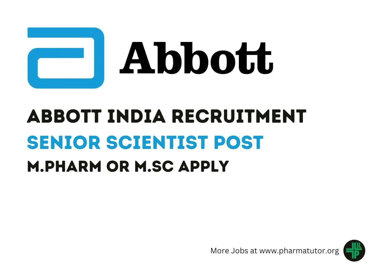 Abbott looking for Senior Scientist