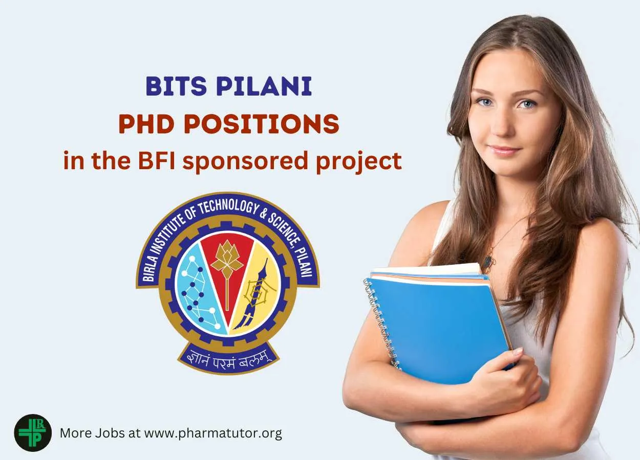 Applications are invited for PhD positions in the BFI sponsored project at BITS Pilani