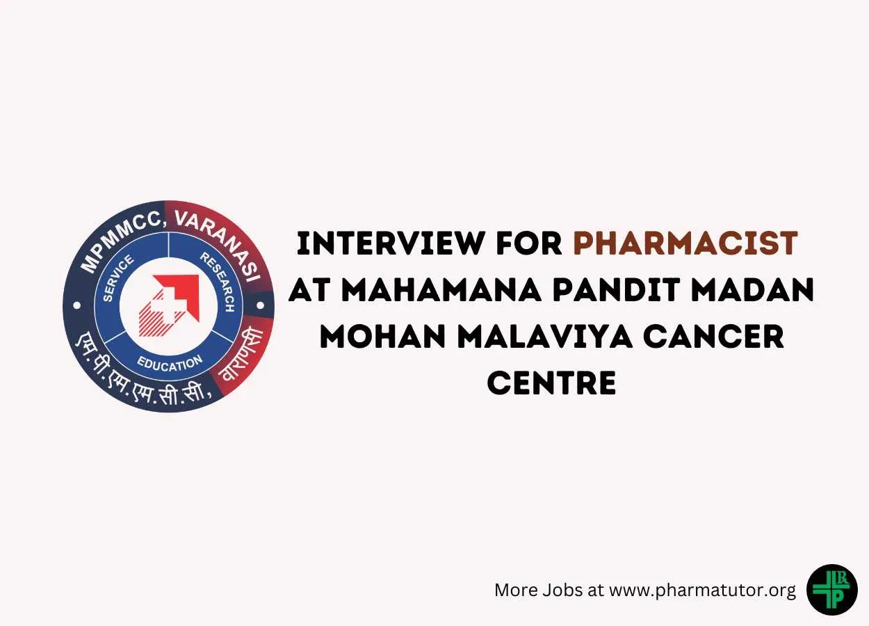 Interview for Pharmacist at MPMMCC