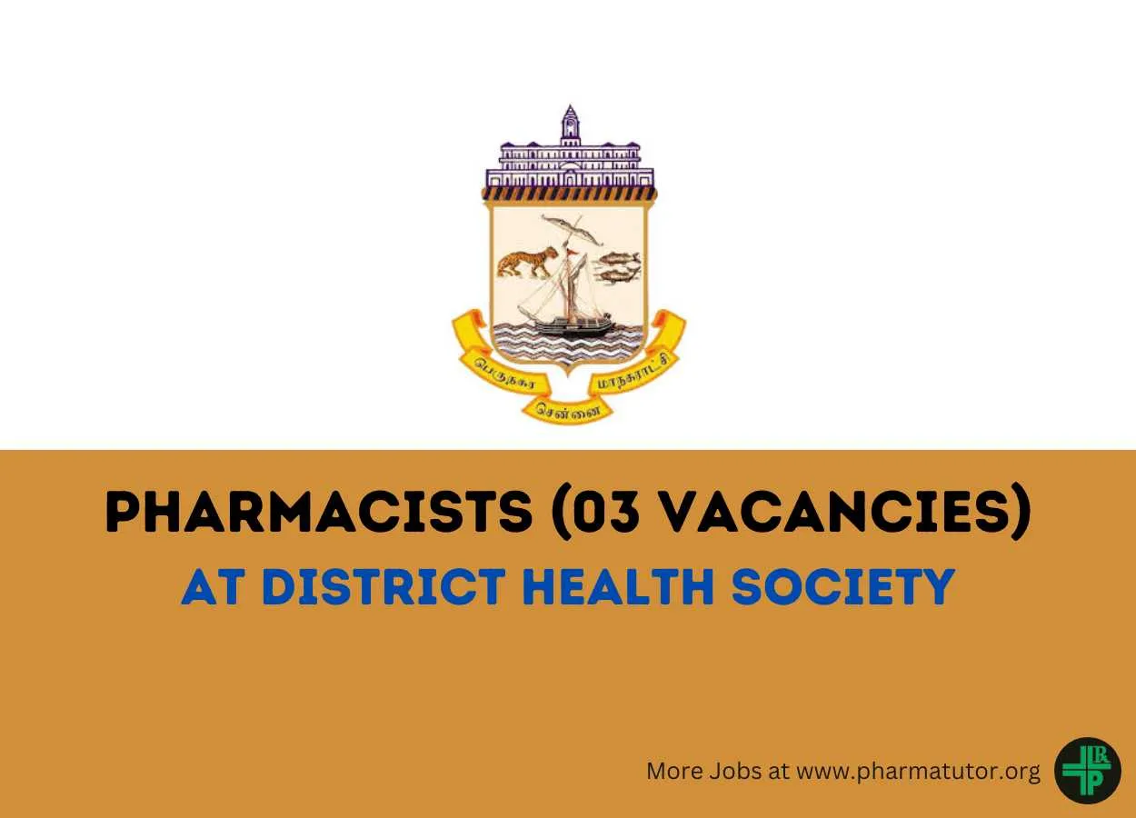 Job for Pharmacists at District Health Society