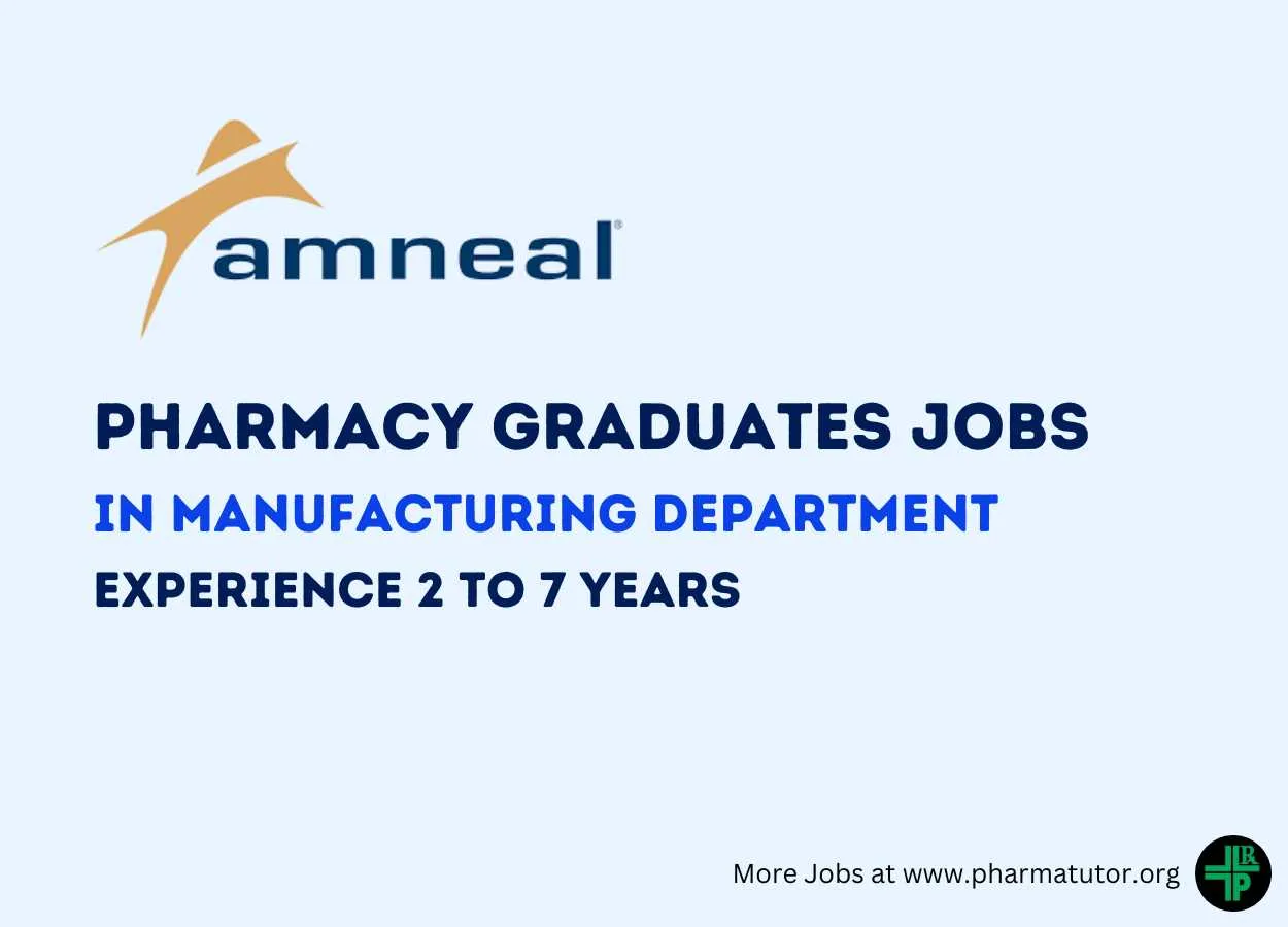 Amneal Pharma Walk in Interview for Manufacturing
