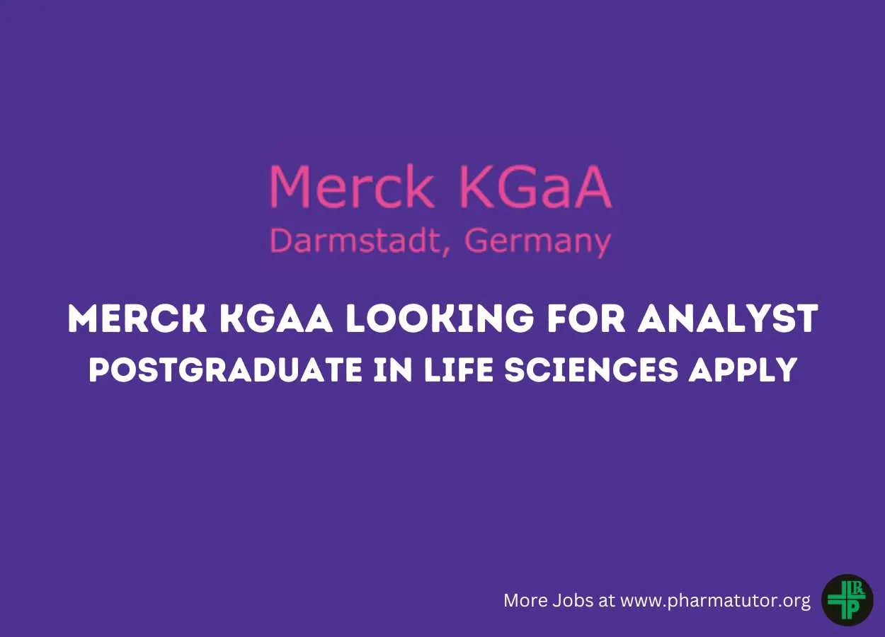 Merck KGaA looking for Analyst
