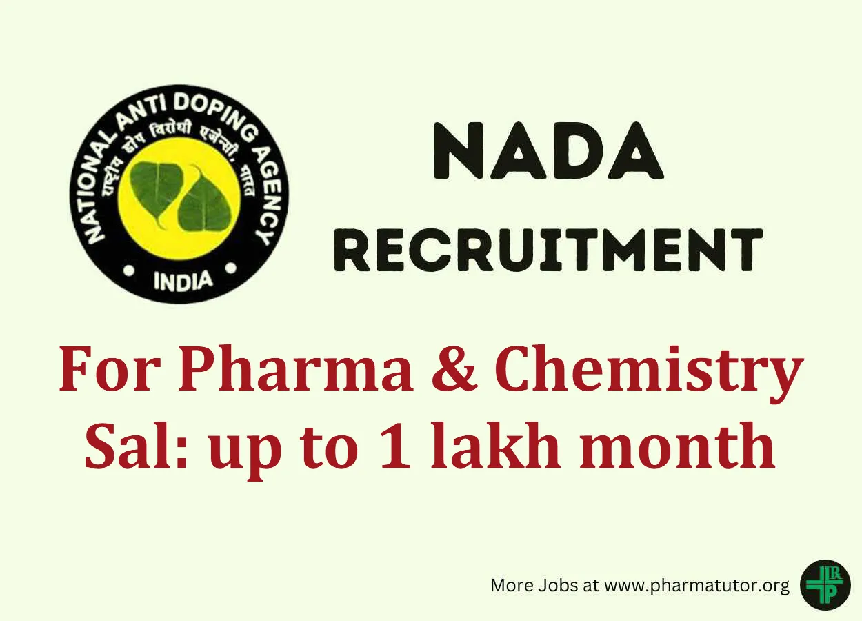 NADA hiring Scientific Officer, Programme Associate, Research Associate
