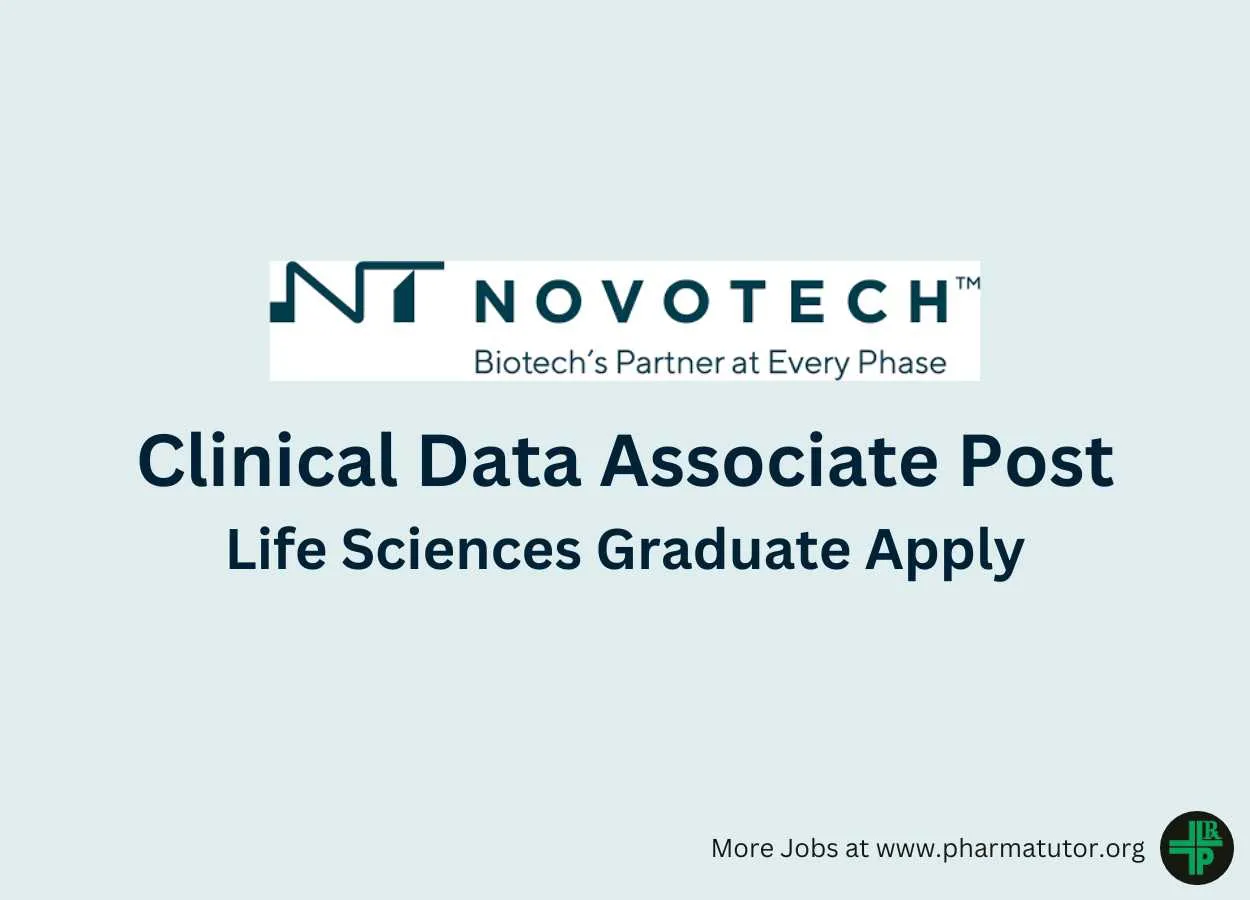 Require Clinical Data Associate at Novotech