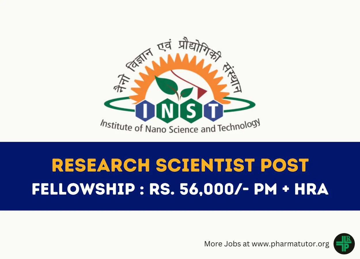 Vacancy for Research Scientist at Institute of Nano Science and Technology