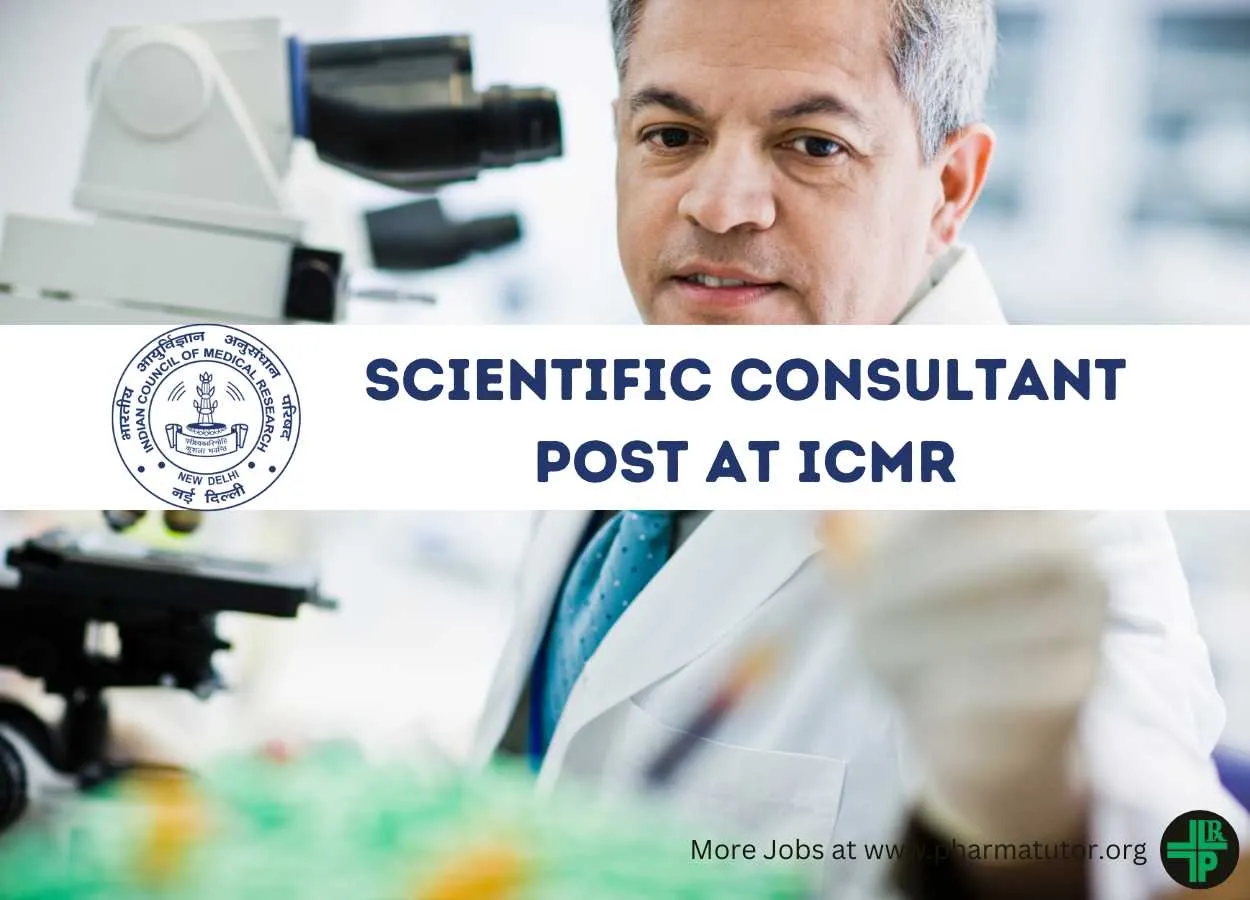 Work as Scientific Consultant at Indian Council of Medical Research