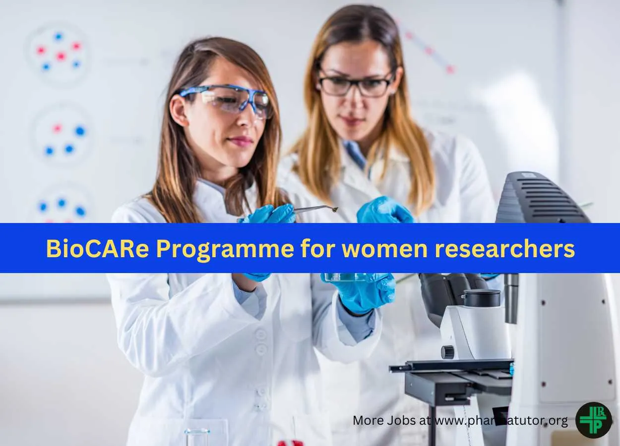 DBT invites the applications under the BioCARe Programme for women researchers