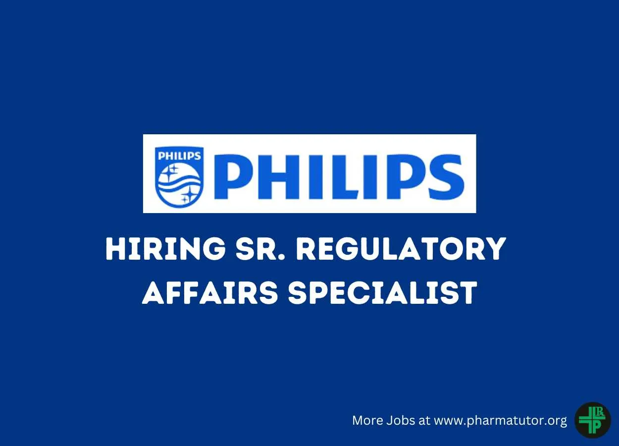 Hiring Sr. Regulatory Affairs Specialist at Philips