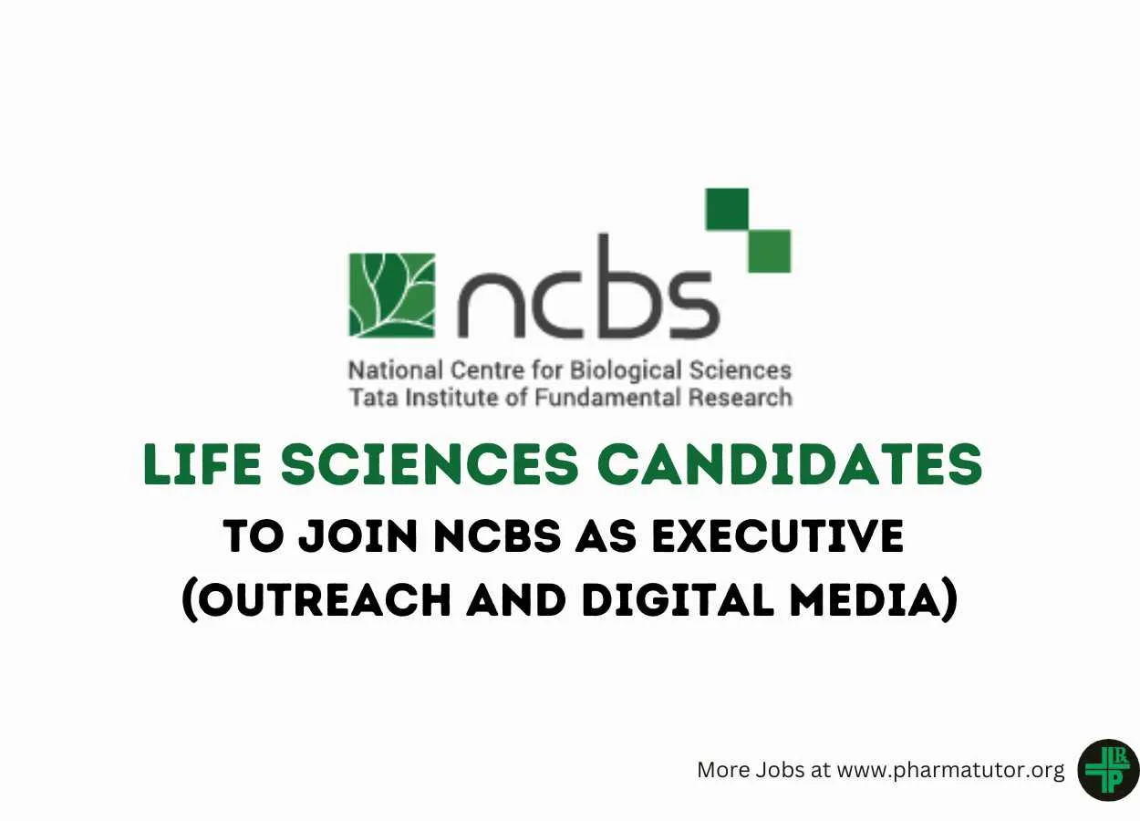 Job for Life Sciences candidates at National Centre for Biological Sciences